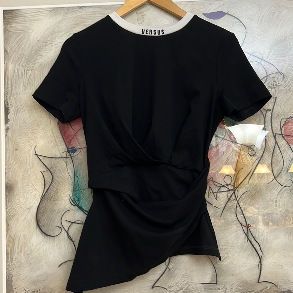 Versace T-shirt with signature print and monogram